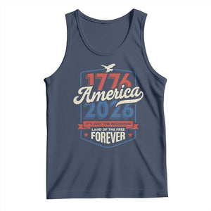 America 250th Anniversary 1776 to 2026 Tank Top Land Of The Free Patriotic Gift TS02 Navy Print Your Wear