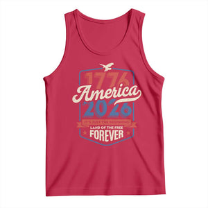 America 250th Anniversary 1776 to 2026 Tank Top Land Of The Free Patriotic Gift TS02 Red Print Your Wear