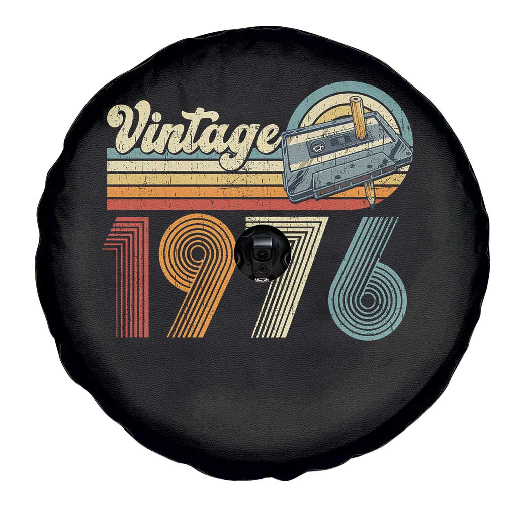 Vintage Sunset 1976 Retro Cassette Spare Tire Cover Mechanical Dial Tech Nostalgia 50th Birthday TS02 Print Your Wear