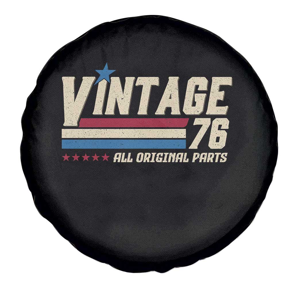 Vintage 76 All Original Parts Spare Tire Cover Retro Stripe Patriotic 50th Birthday TS02 Print Your Wear