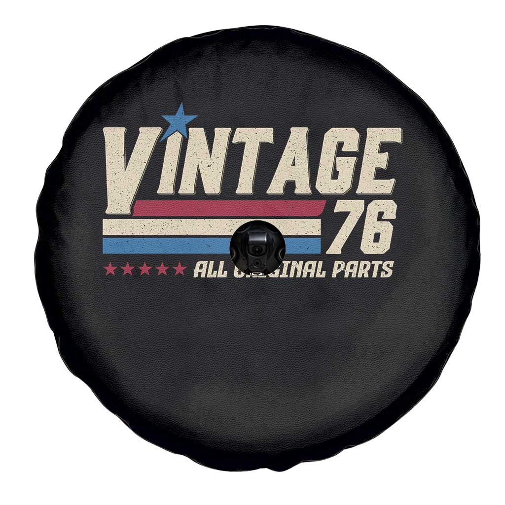 Vintage 76 All Original Parts Spare Tire Cover Retro Stripe Patriotic 50th Birthday TS02 Print Your Wear