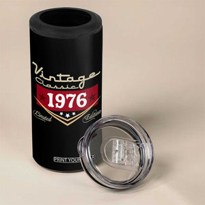 Vintage Classic 1976 Limited Edition 4 in 1 Can Cooler Tumbler Luxury Retro Milestone Birthday TS02 Print Your Wear