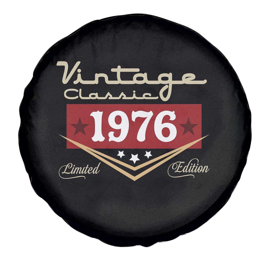 Vintage Classic 1976 Limited Edition Spare Tire Cover Luxury Retro Milestone Birthday TS02 Print Your Wear