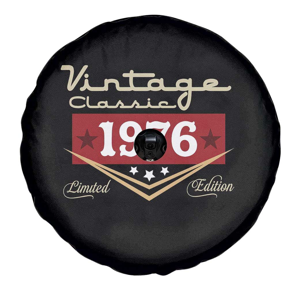 Vintage Classic 1976 Limited Edition Spare Tire Cover Luxury Retro Milestone Birthday TS02 Print Your Wear