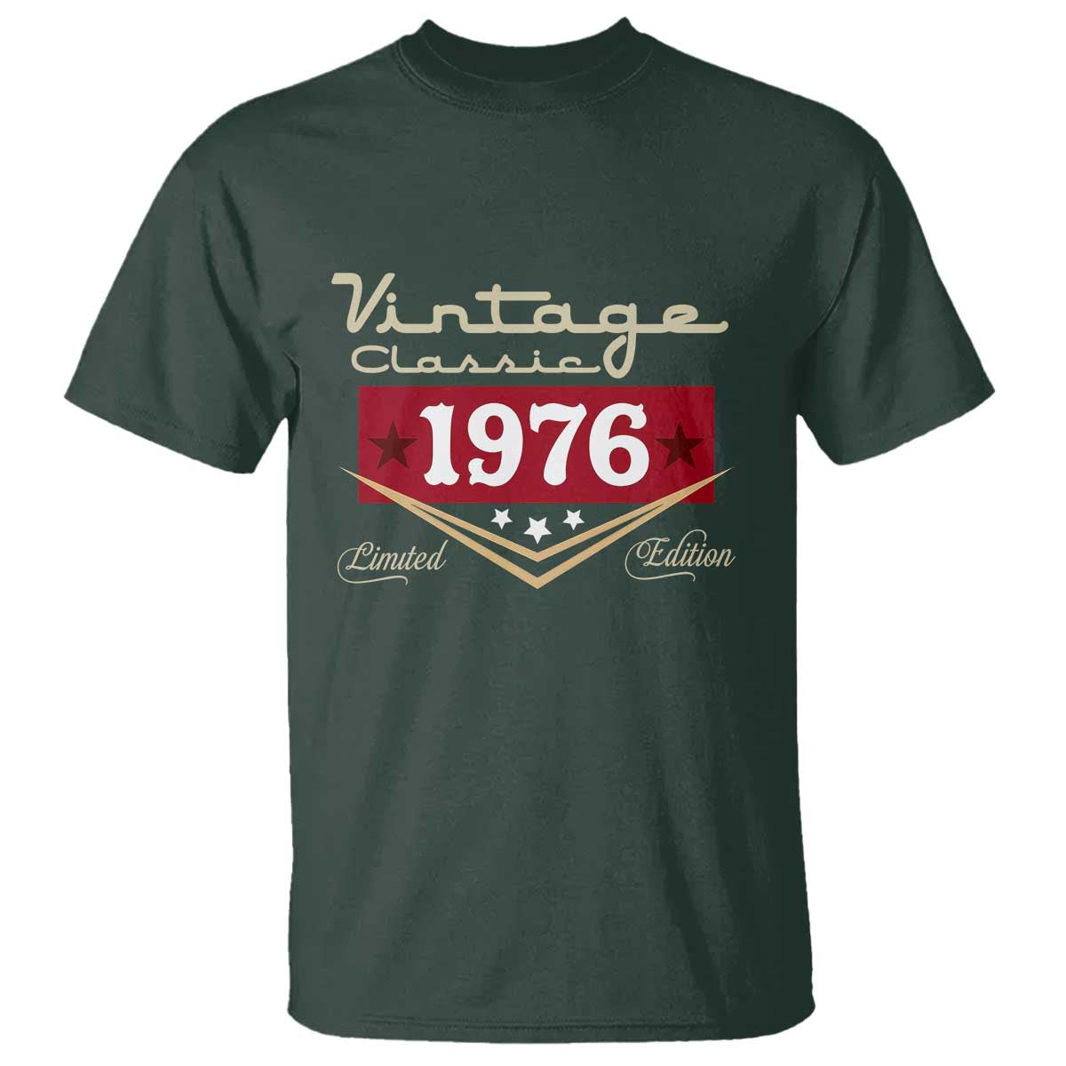 Vintage Classic 1976 Limited Edition T Shirt Luxury Retro Milestone Birthday
