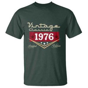 Vintage Classic 1976 Limited Edition T Shirt Luxury Retro Milestone Birthday