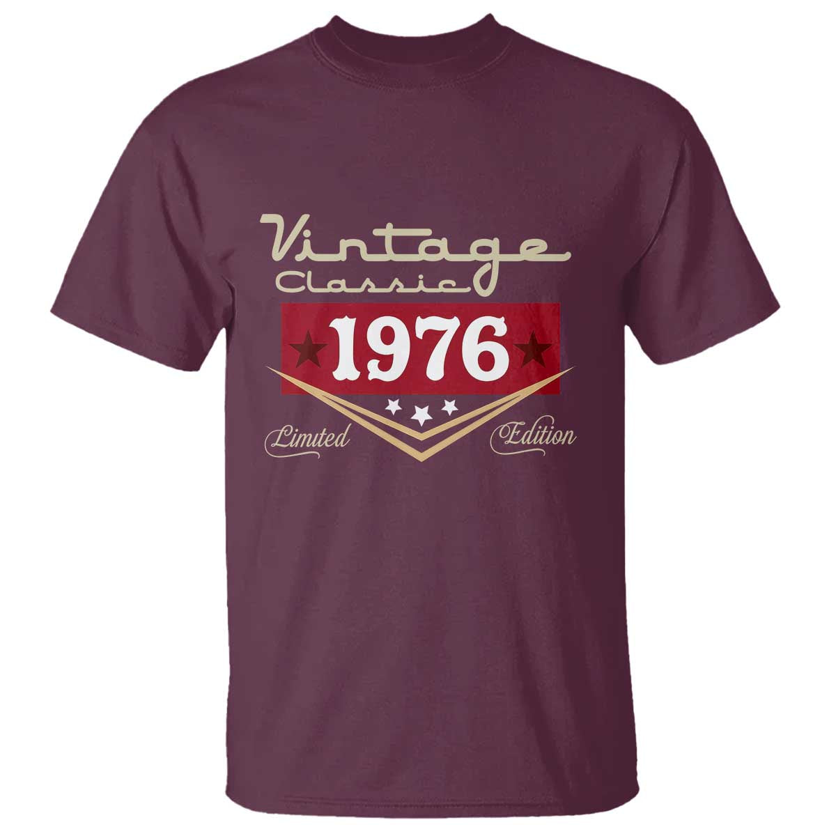 Vintage Classic 1976 Limited Edition T Shirt Luxury Retro Milestone Birthday