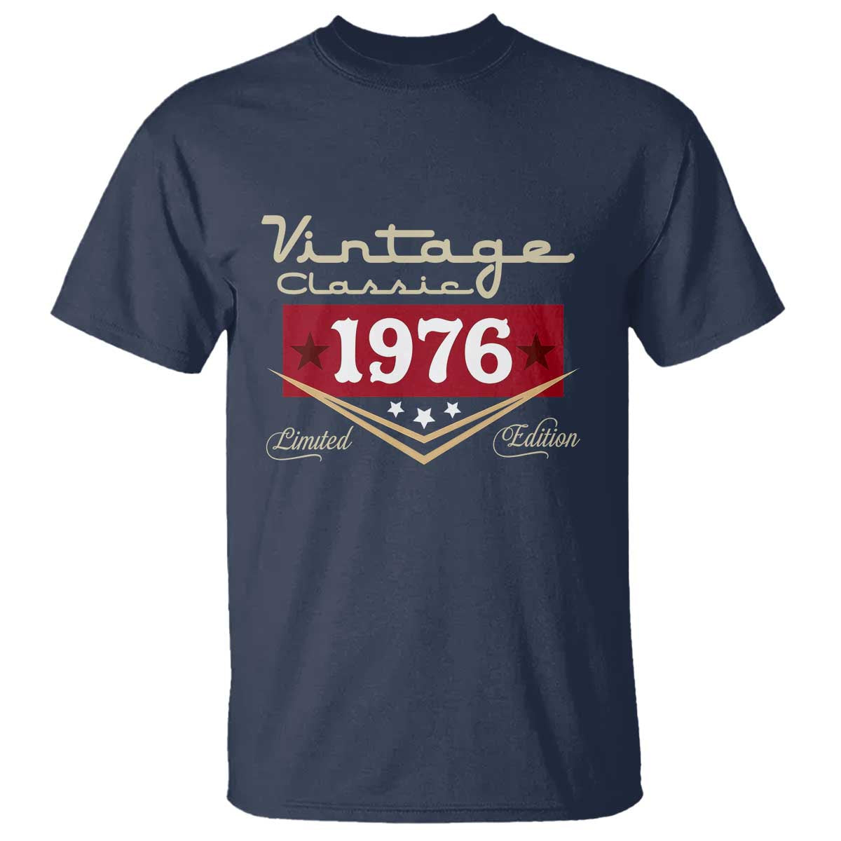 Vintage Classic 1976 Limited Edition T Shirt Luxury Retro Milestone Birthday