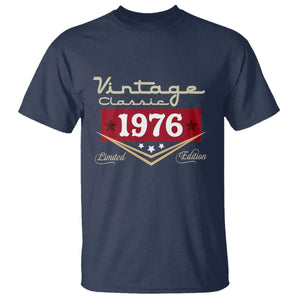 Vintage Classic 1976 Limited Edition T Shirt Luxury Retro Milestone Birthday