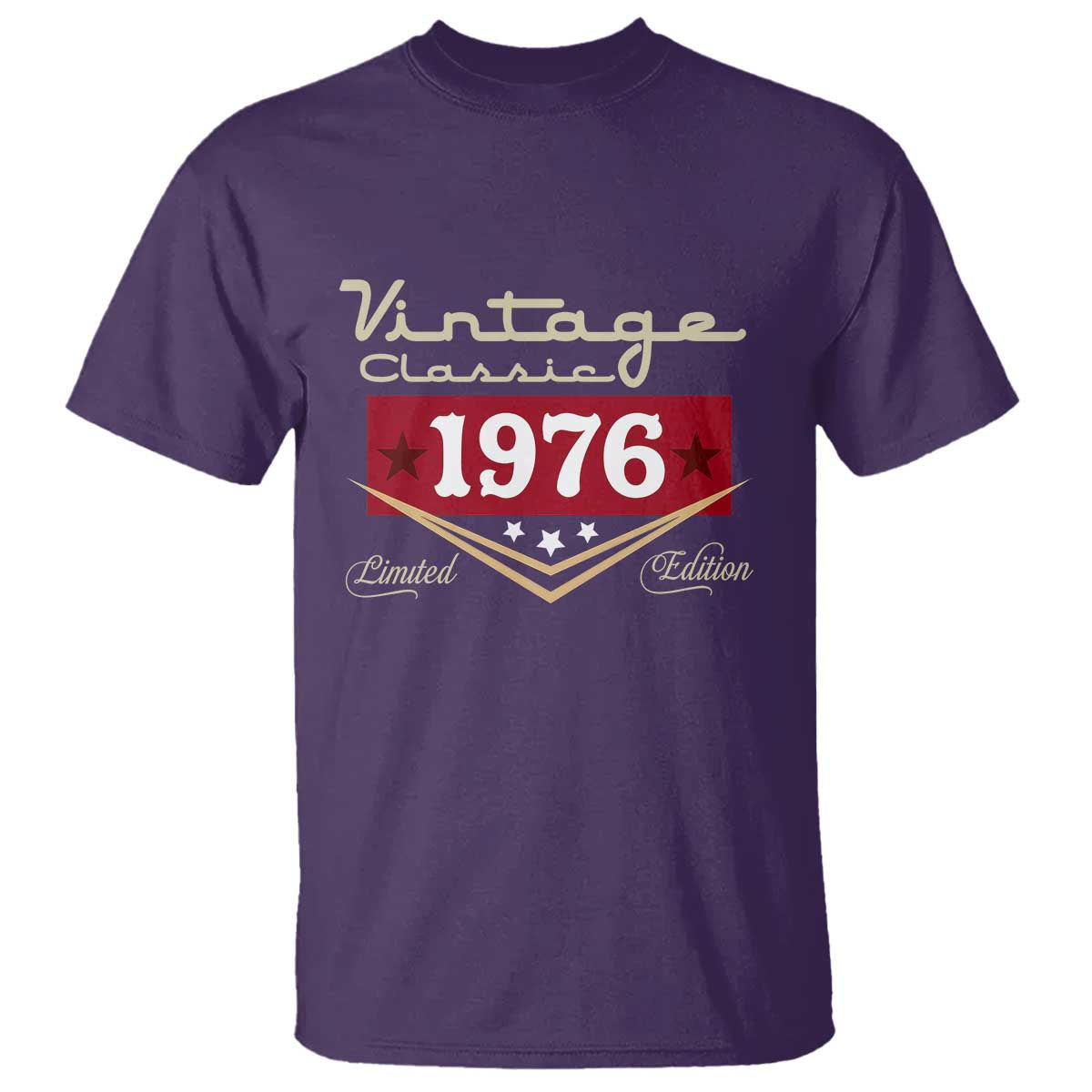 Vintage Classic 1976 Limited Edition T Shirt Luxury Retro Milestone Birthday