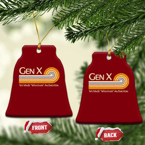 Gen X We Made Whatever An Emotion Ceramic Ornament Vintage Retro 70s Rainbow Graphic TS02 Print Your Wear