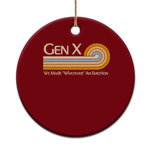 Gen X We Made Whatever An Emotion Ceramic Ornament Vintage Retro 70s Rainbow Graphic TS02 1pc Red Print Your Wear