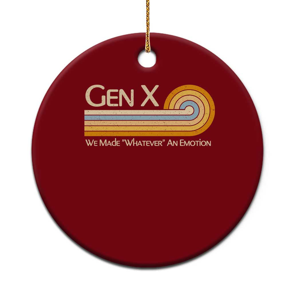 Gen X We Made Whatever An Emotion Ceramic Ornament Vintage Retro 70s Rainbow Graphic TS02 1pc Red Print Your Wear