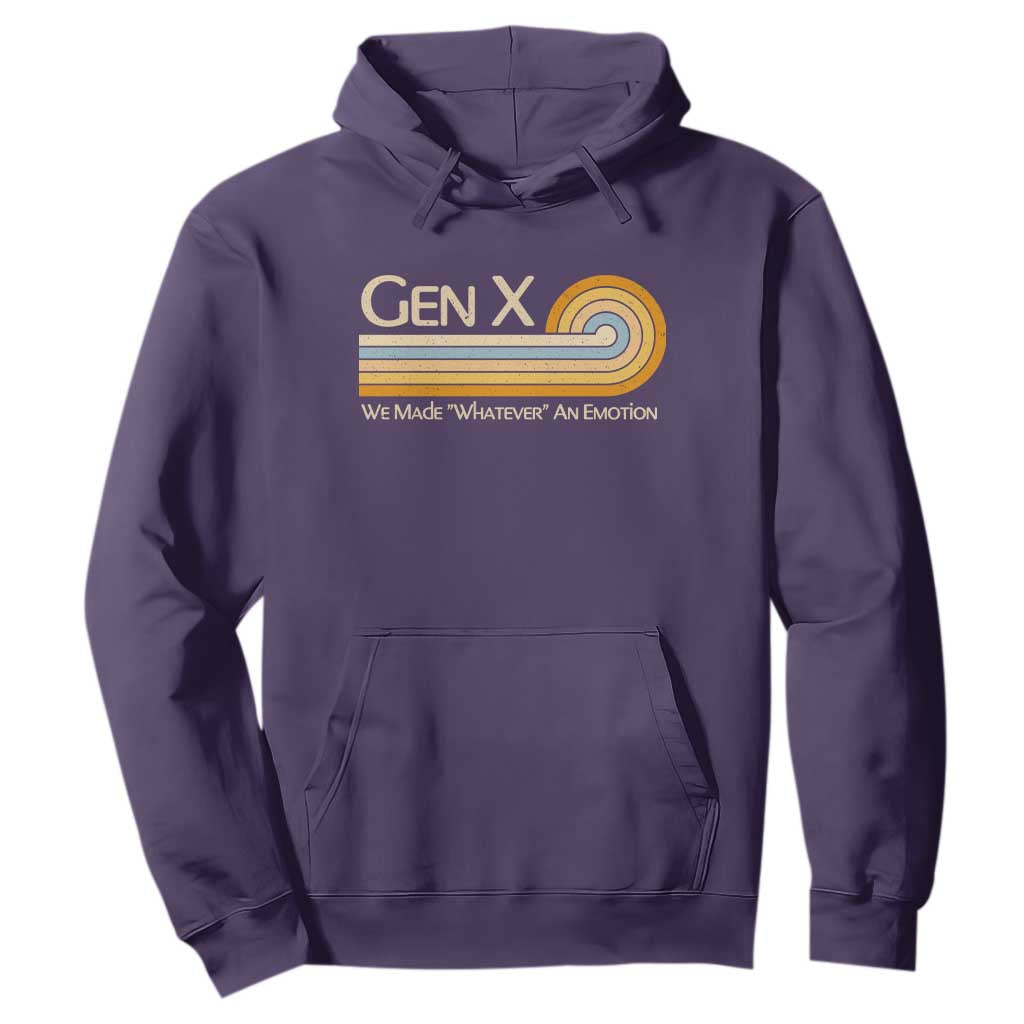Gen X We Made Whatever An Emotion Hoodie Vintage Retro 70s Rainbow Graphic