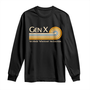 Gen X We Made Whatever An Emotion Long Sleeve Shirt Vintage Retro 70s Rainbow Graphic