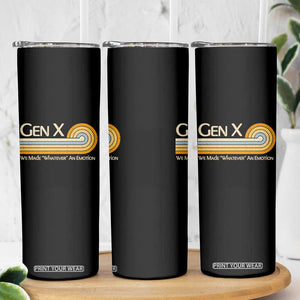 Gen X We Made Whatever An Emotion Skinny Tumbler Vintage Retro 70s Rainbow Graphic TS02 Print Your Wear
