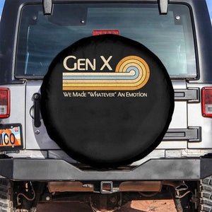 Gen X We Made Whatever An Emotion Spare Tire Cover Vintage Retro 70s Rainbow Graphic