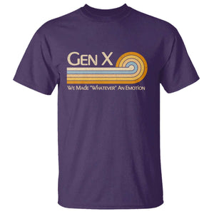 Gen X We Made Whatever An Emotion T Shirt Vintage Retro 70s Rainbow Graphic TS02 Purple Print Your Wear