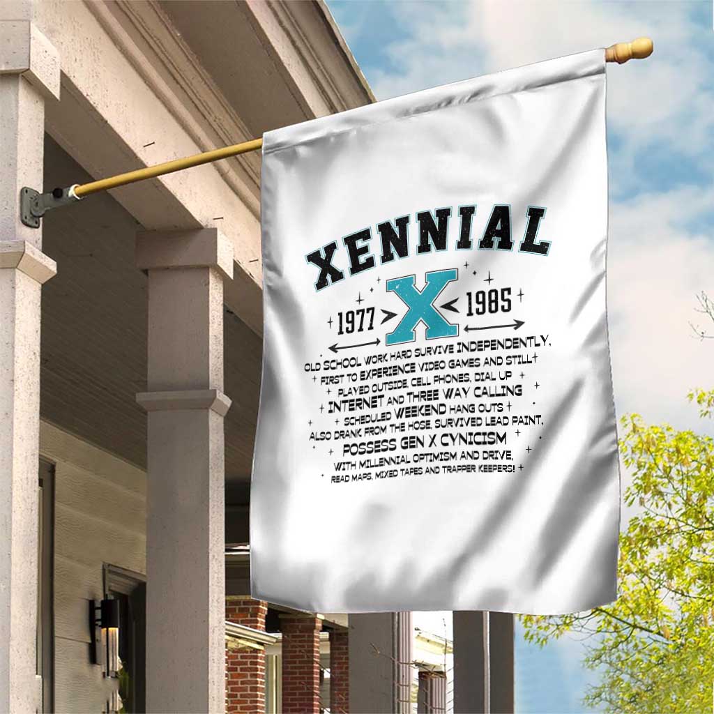 Xennial Definition 1977 to 1985 Garden Flag Vintage Dictionary Style Graphic TS02 Print Your Wear
