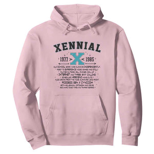 Xennial Definition 1977 to 1985 Hoodie Vintage Dictionary Style Graphic TS02 Light Pink Print Your Wear