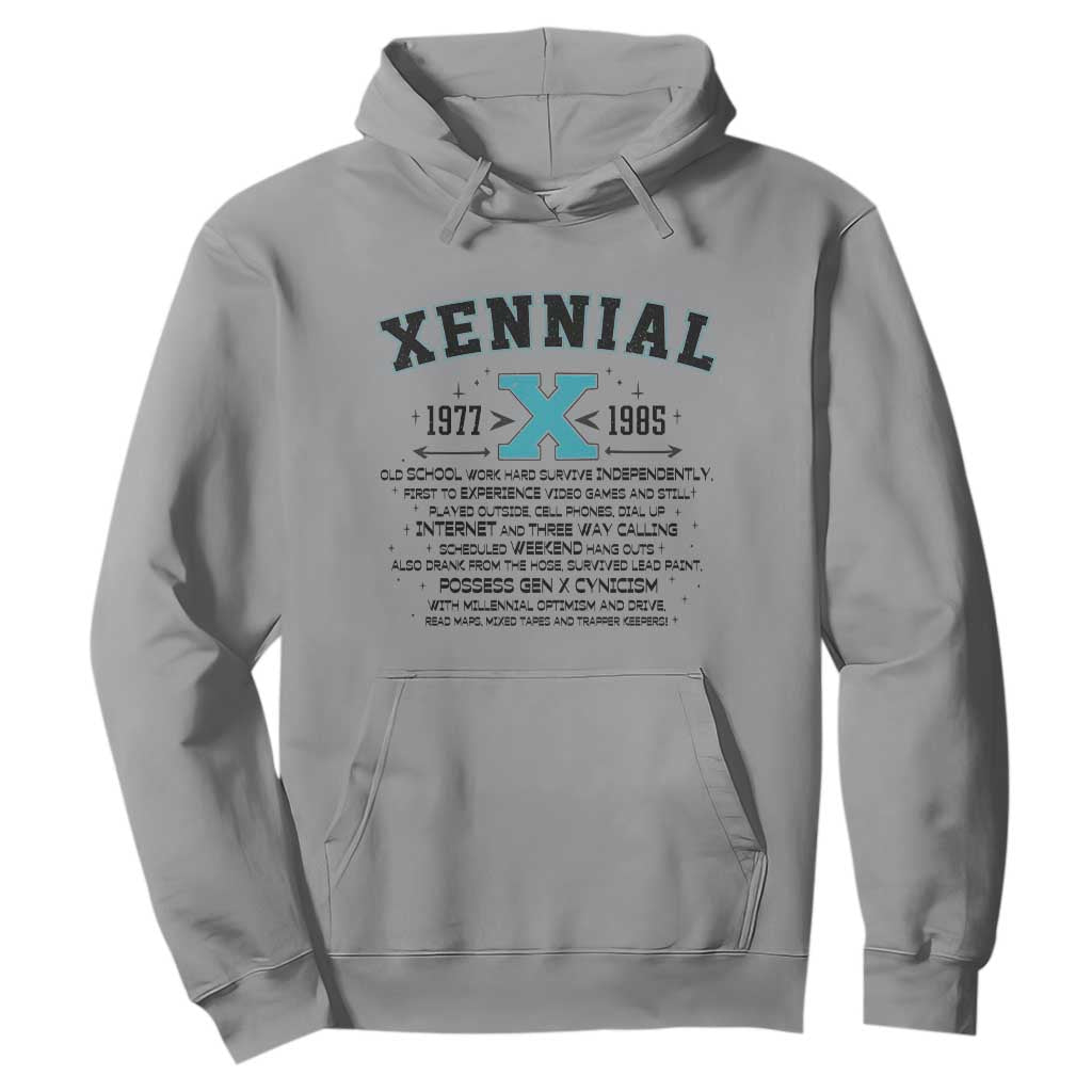 Xennial Definition 1977 to 1985 Hoodie Vintage Dictionary Style Graphic TS02 Sport Gray Print Your Wear