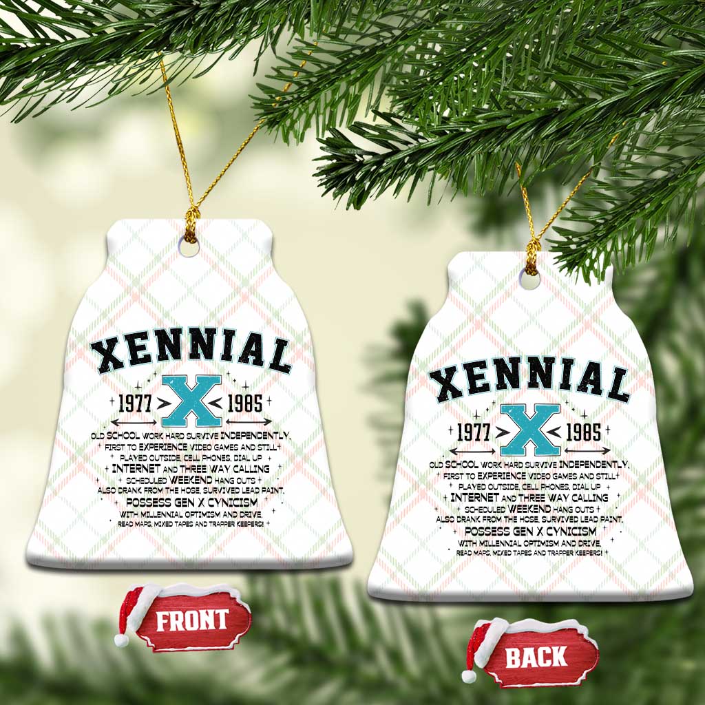 Xennial Definition 1977 to 1985 Ceramic Ornament Vintage Dictionary Style Graphic TS02 Print Your Wear