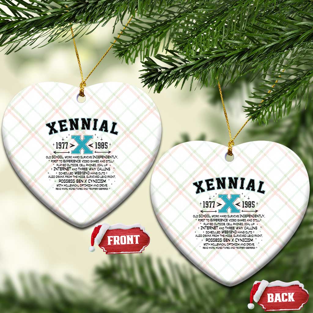 Xennial Definition 1977 to 1985 Ceramic Ornament Vintage Dictionary Style Graphic TS02 Print Your Wear