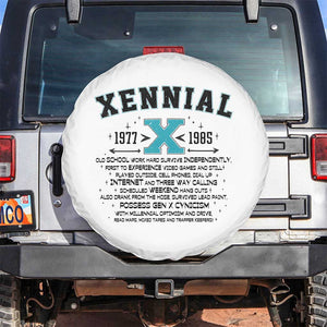 Xennial Definition 1977 to 1985 Spare Tire Cover Vintage Dictionary Style Graphic