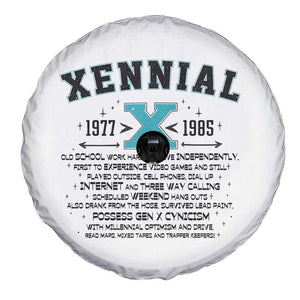 Xennial Definition 1977 to 1985 Spare Tire Cover Vintage Dictionary Style Graphic
