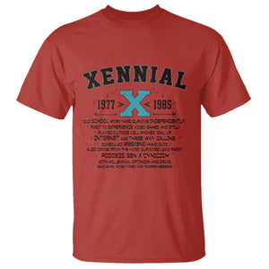 Xennial Definition 1977 to 1985 T Shirt Vintage Dictionary Style Graphic