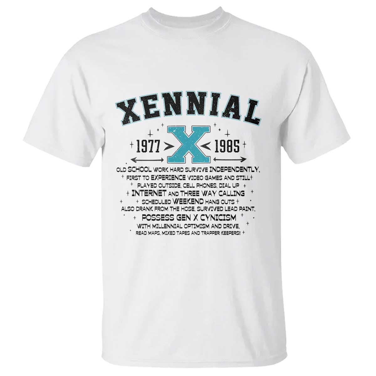 Xennial Definition 1977 to 1985 T Shirt Vintage Dictionary Style Graphic