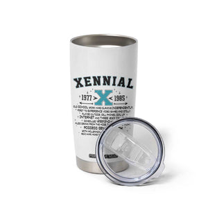 Xennial Definition 1977 to 1985 Tumbler Cup Vintage Dictionary Style Graphic TS02 Print Your Wear