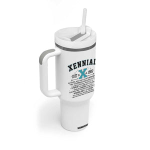 Xennial Definition 1977 to 1985 Tumbler With Handle Vintage Dictionary Style Graphic TS02 Print Your Wear