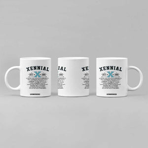 Xennial Definition 1977 to 1985 Coffee Mug Vintage Dictionary Style Graphic