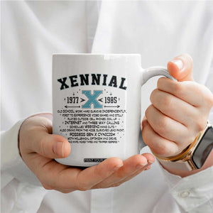 Xennial Definition 1977 to 1985 Coffee Mug Vintage Dictionary Style Graphic