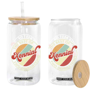Xennial The Best of Two Generations Glass Can Retro Sunset Vintage 70s Graphic TS02 Print Your Wear