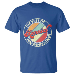 Xennial The Best of Two Generations T Shirt Retro Sunset Vintage 70s Graphic TS02 Royal Blue Print Your Wear