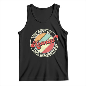 Xennial The Best of Two Generations Tank Top Retro Sunset Vintage 70s Graphic TS02 Black Print Your Wear