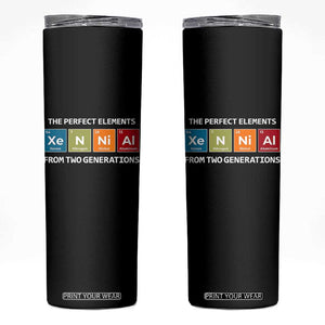 Xennial The Perfect Elements From Two Generations Skinny Tumbler Periodic Table Science Graphic