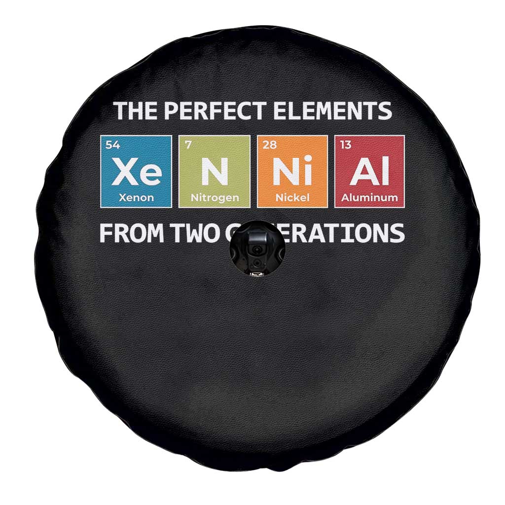 Xennial The Perfect Elements From Two Generations Spare Tire Cover Periodic Table Science Graphic TS02 Print Your Wear