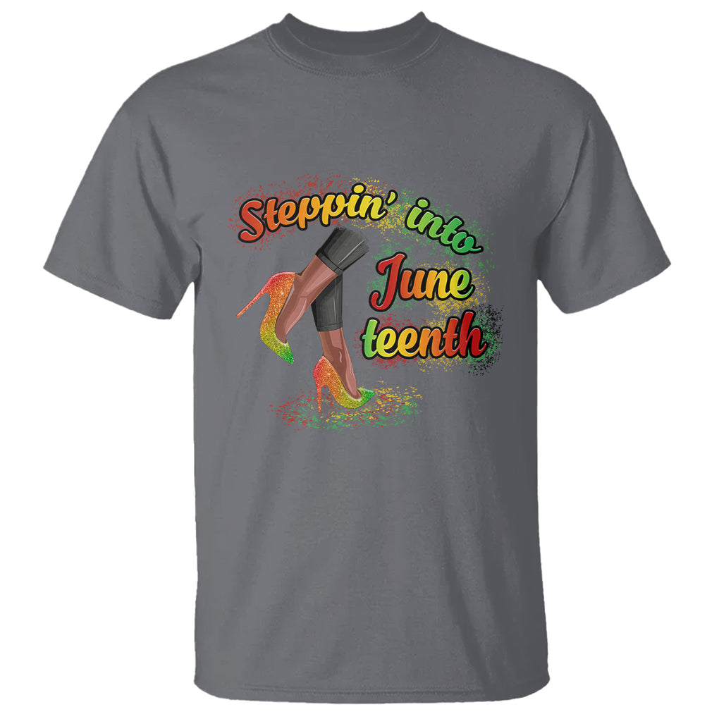 Stepping Into Juneteenth African American Black History T Shirt TS02 Printyourwear