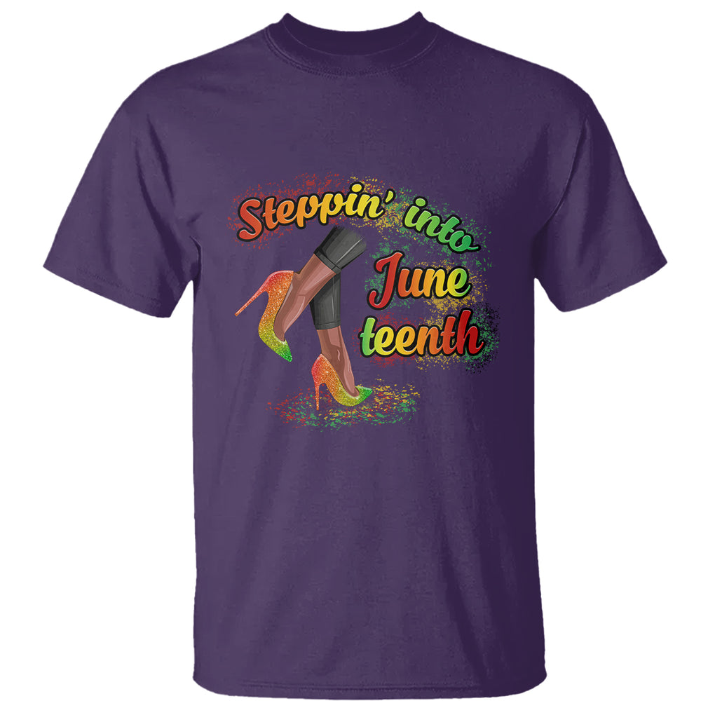 Stepping Into Juneteenth African American Black History T Shirt TS02 Printyourwear