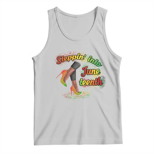 Stepping Into Juneteenth Tank Top High Heels African American Black History TS02 Ash Print Your Wear