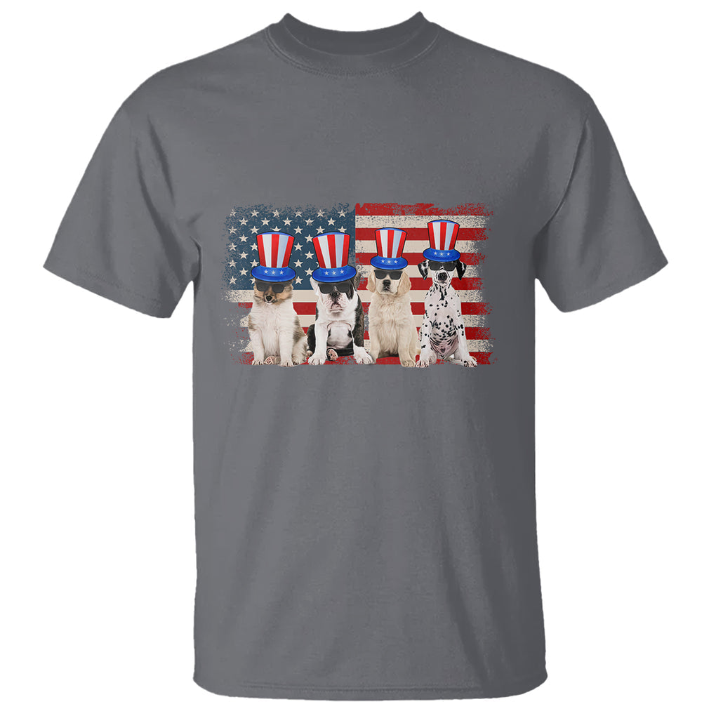 American Dogs T Shirt Funny USA Patriotic 4th July Gifts for Dog Lovers TS02 Printyourwear