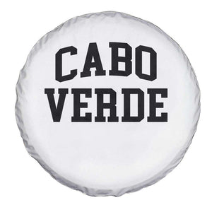 Cabo Verde Returns Home National Pride Varsity Style Spare Tire Cover Cape Verde Minimalist Text Graphic TS02 Print Your Wear