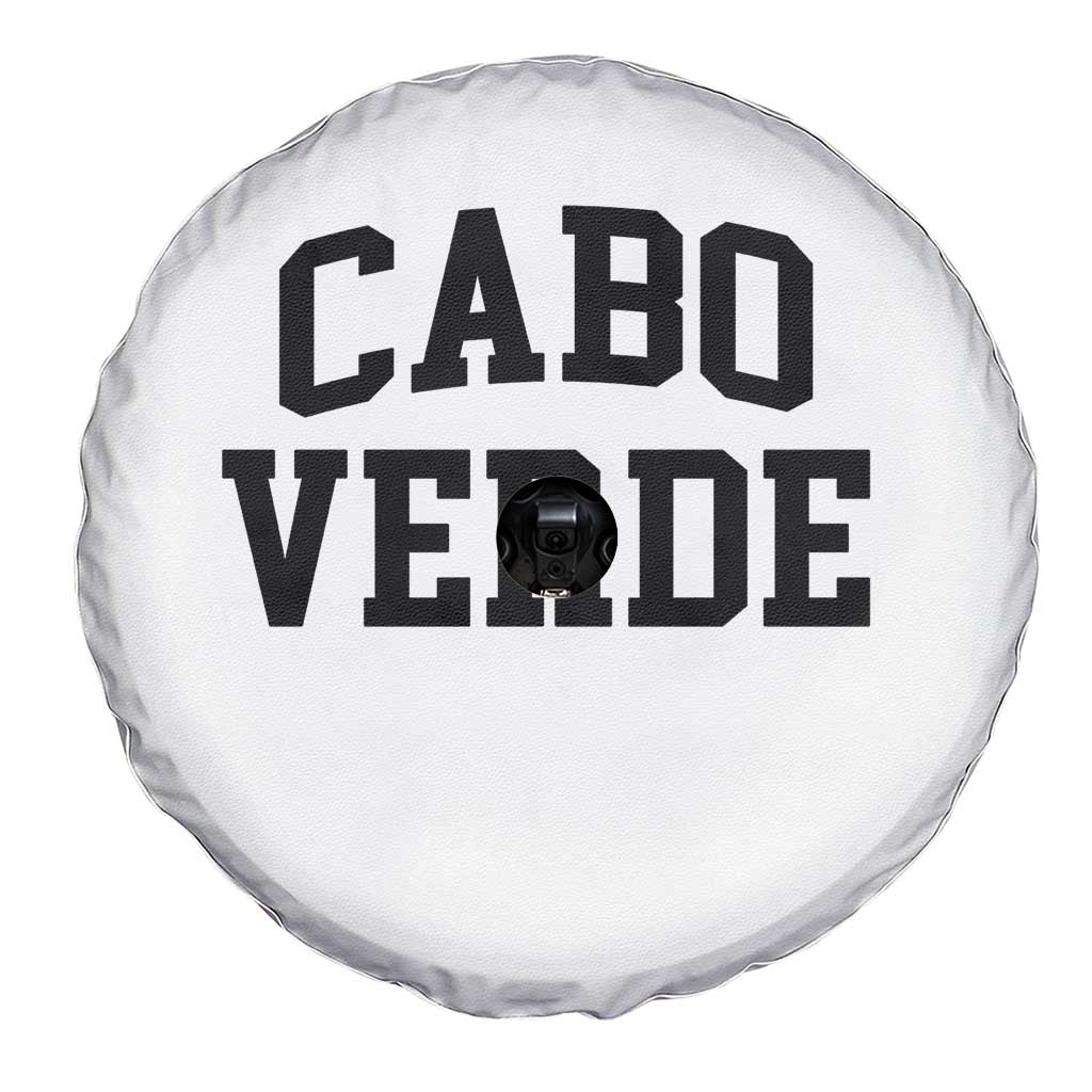 Cabo Verde Returns Home National Pride Varsity Style Spare Tire Cover Cape Verde Minimalist Text Graphic TS02 Print Your Wear