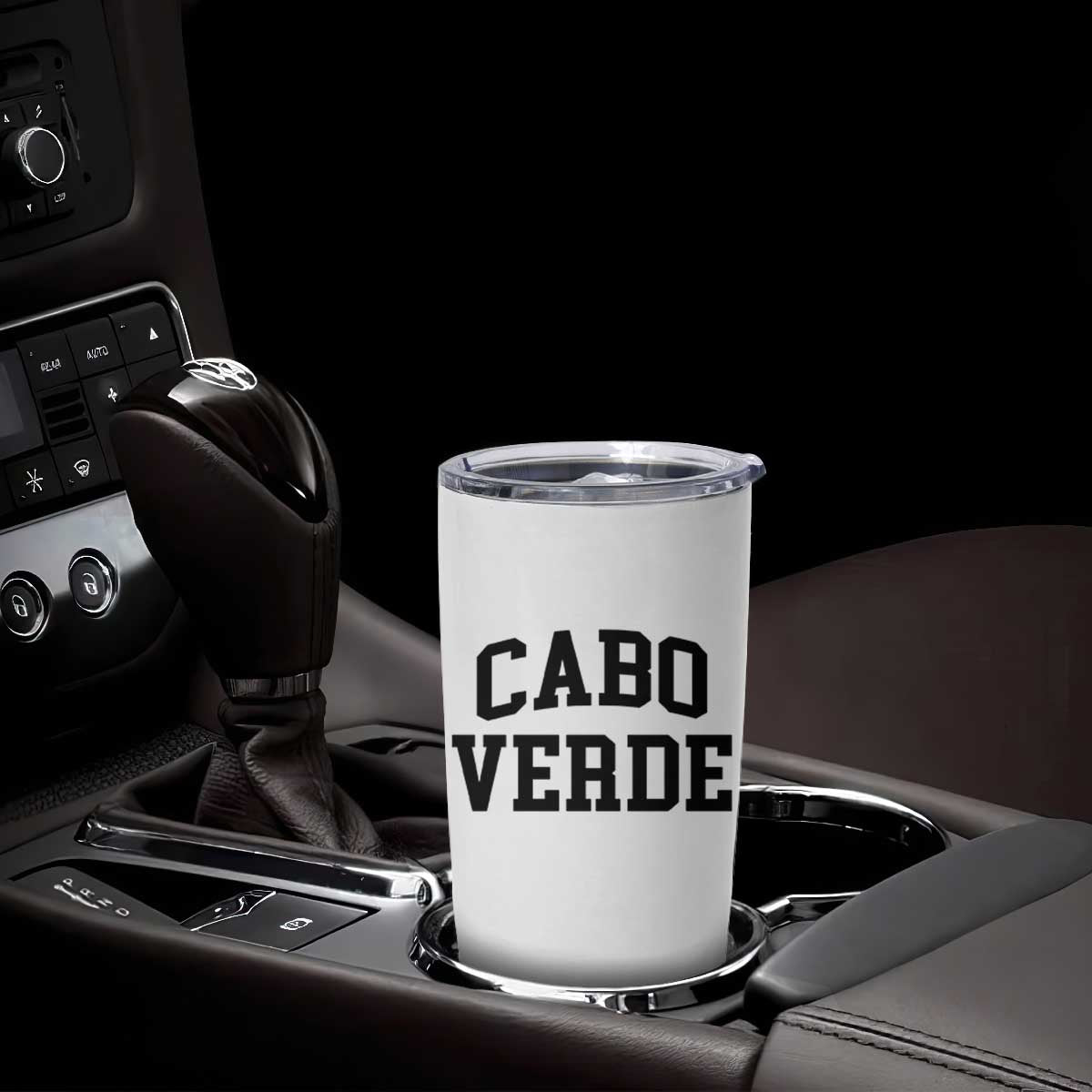 Cabo Verde Returns Home National Pride Varsity Style Tumbler Cup Cape Verde Minimalist Text Graphic TS02 Print Your Wear