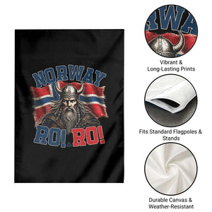 Fierce Norway Viking Warrior Ro Ro Garden Flag Patriotic Norge Norwegian Flag Funny Rowing Support TS02 Print Your Wear