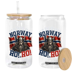 Fierce Norway Viking Warrior Ro Ro Glass Can Patriotic Norge Norwegian Flag Funny Rowing Support TS02 Print Your Wear