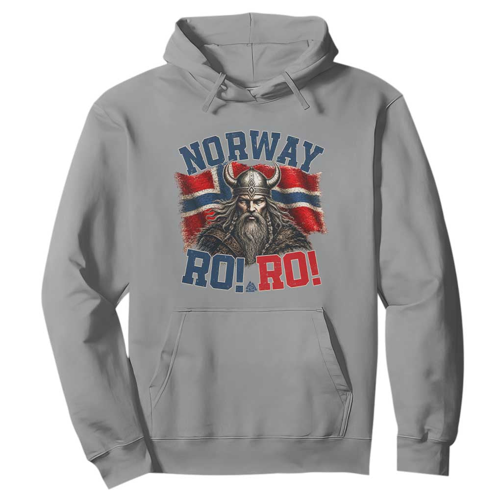 Fierce Norway Viking Warrior Ro Ro Hoodie Patriotic Norge Norwegian Flag Funny Rowing Support TS02 Sport Gray Print Your Wear